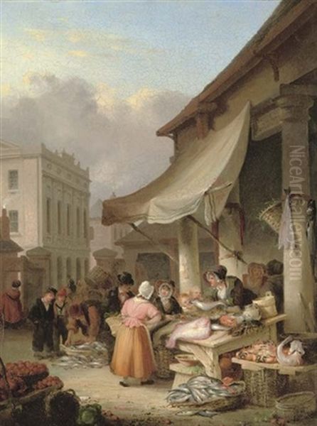 A Fish Stall In Plymouth Market - view 1