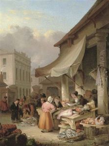 A Fish Stall In Plymouth Market