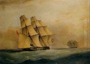 The Notorious Pirate And Slaver Gabriel Taken By H.m.s. "acorn", Captain J. Adams, 1841