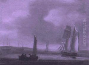 Shipping In An Estuary by Nicholas Condy