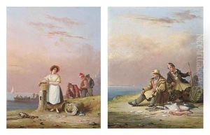 Sorting The Catch (+ Fishermen Seated On The Shore; Pair) Sorting The Catch (+ Fishermen Seated On The Shore; Pair)
