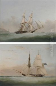 H.m.s. Ranger In A Stiff Breeze Offshore (+ H.m.s. Acorn In A Light Breeze In The Channel; 2 Works) by Nicholas Matthew Condy