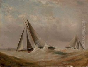 Cutters Racing In A Stiff Breeze