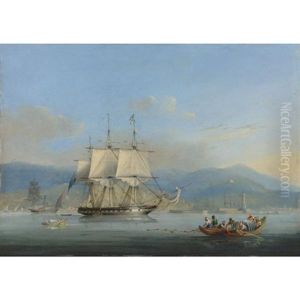 A British Corvette Off Algiers by Nicholas Matthew Condy