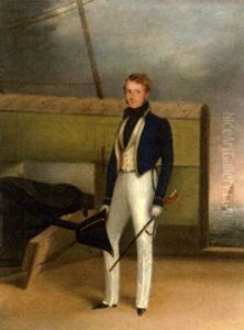 A Royal Naval Officer In Dress Uniform by Nicholas Matthew Condy