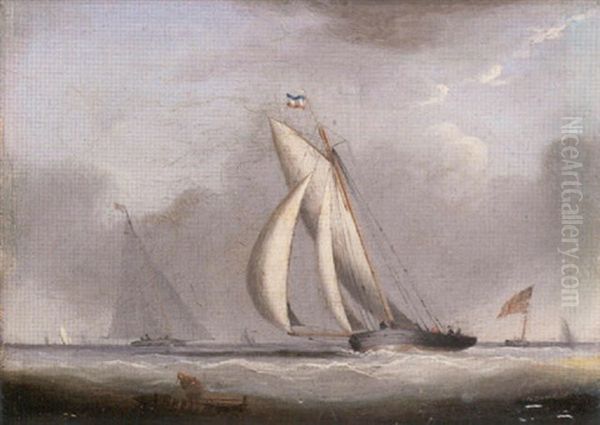 Racing Cutters Rounding The Mark - view 1