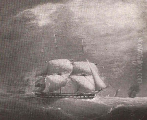 British West Indiamen And Fleet After A Storm - view 1