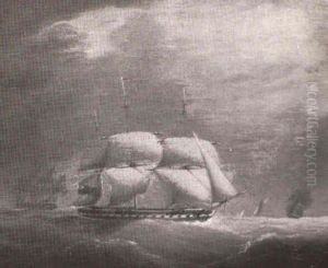 British West Indiamen And Fleet After A Storm British West Indiamen And Fleet After A Storm