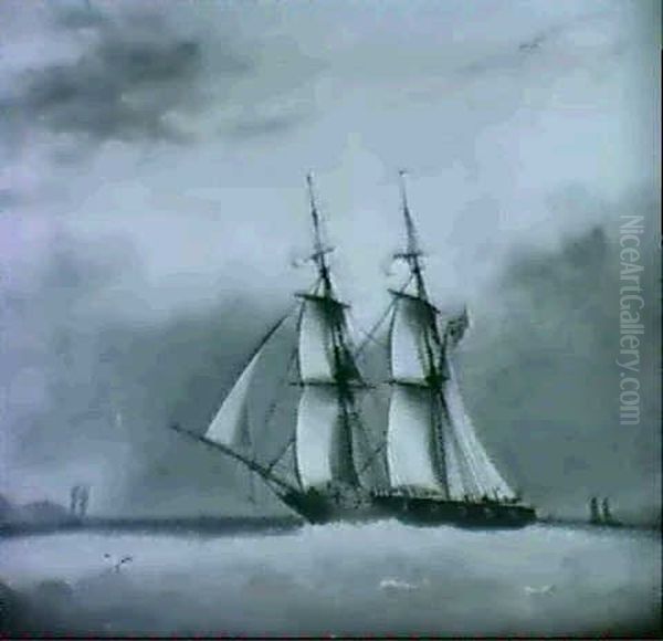 A 12-gun Sloop Off Plymouth - view 1