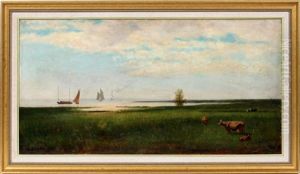 Detroit River/windmill Point by William B. Conely