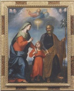 Sacra Famiglia E La Ss. Trinita by Jacopo Confortini