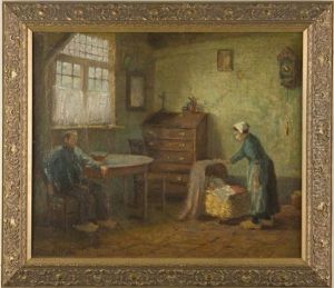 Family Interior by Thomas Raphael Congdon