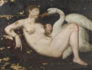 Leda And The Swan by Gillis Congnet the Elder