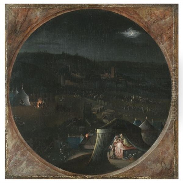 The Assyrian Camp At Night, With Judith Beheading Holofernes In His Tent - view 1