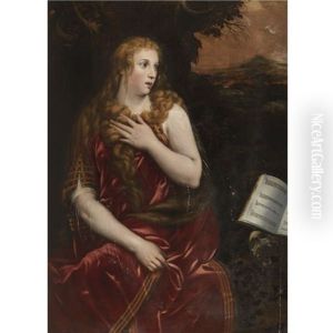 Mary Magdalene In A Landscape by Gillis Congnet the Elder