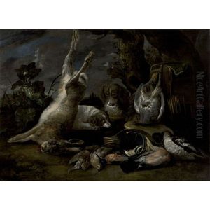 Chiens Gardant Le Gibier by David de Coninck