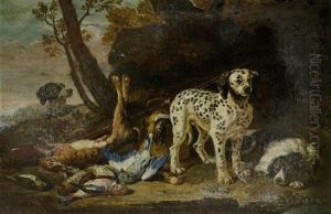 Jagdhunde Mit Beute by David de Coninck
