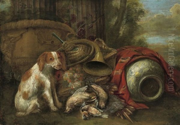 Jagdbeute, Von Einem Hund Bewacht - view 1
