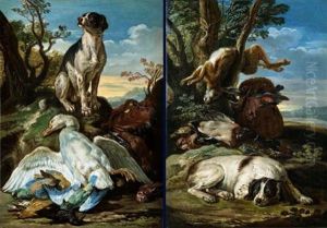 Jagdstilleben (+ Another, Similar; Pair) by David de Coninck