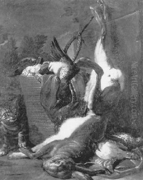 Un Chat Pres D'un Trophee De Chasse - view 1