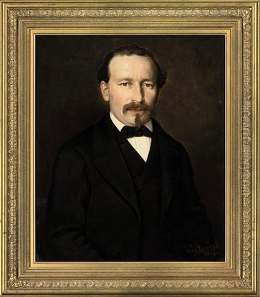 Portrait Of A Gentleman In A Brown Coat And Cravat - view 1