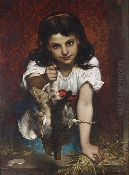 A Girl With Birds - view 1