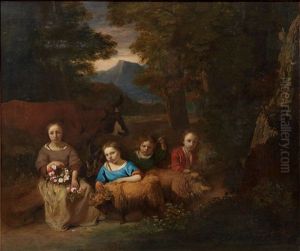 Quatre Jeunes Enfants Bergers Quatre Jeunes Enfants Bergers