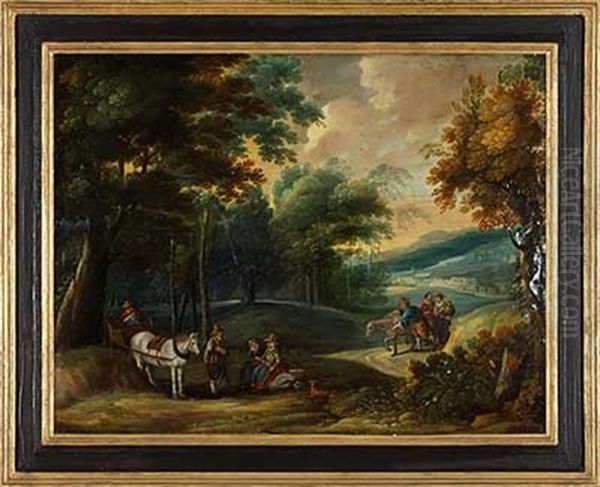 Landschaft Mit Reisenden Und Rastenden - view 1