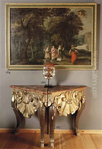 A Wooded Landscape With Mercurius And Herse - view 1