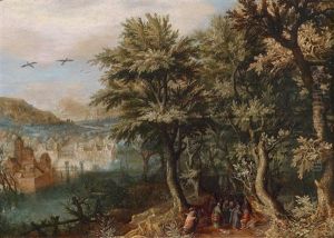 Waldlandschaft Mit Biblischer Staffage