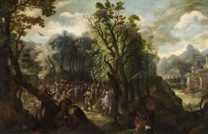 Predigt Johannes Des Taufers Im Walde by Gillis van Coninxloo