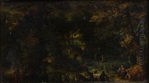 Paysage De Foret Avec Latone Et Les Paysans De Lycie