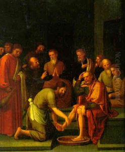 Christ Washing The Discipless Feet