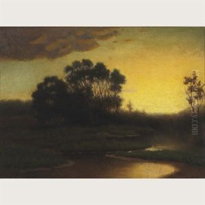 River At Sunset by Samuel Conkely