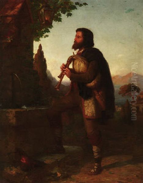 Neapolitanischer Schafer Mit Dudelsack - view 1