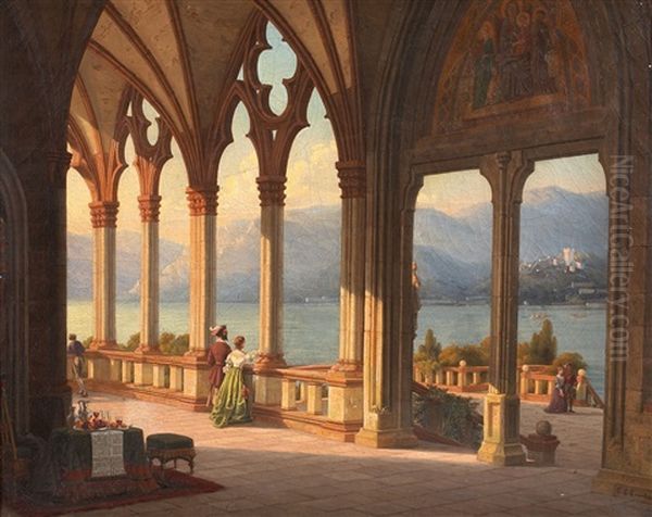 Blick Aus Einer Loggia Auf Einen See - view 1