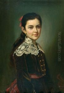 Portrait Eines Jungen Madchens Portrait Eines Jungen Madchens