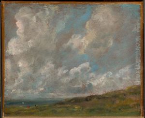 Study Of Clouds Over A Landscape by John Constable