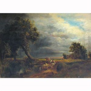 Travelers In A Landscape by John Constable