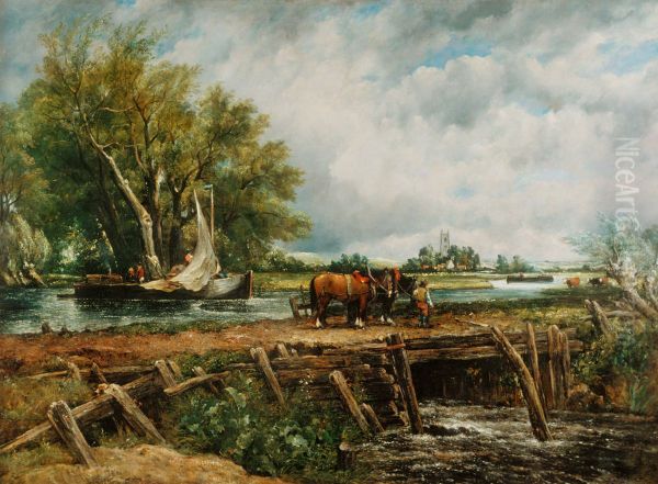 Landscape With Horses - view 1