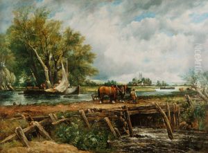 Landscape With Horses by John Constable