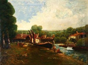 The North Lock by John Constable