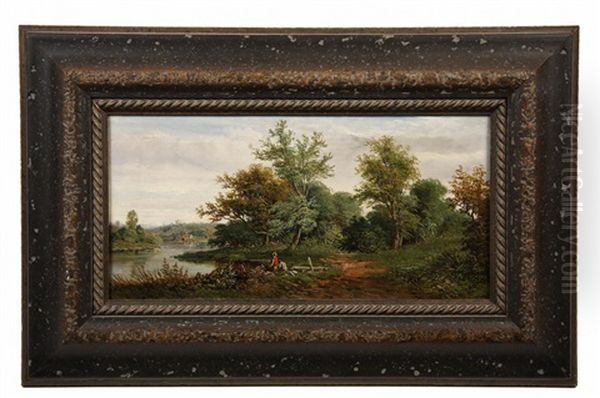 Fishermen By River - view 1