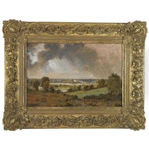 Dedham Vale: View Of Langham Church From The Fields Just East Of Vale Farm, East Bergholt by John Constable