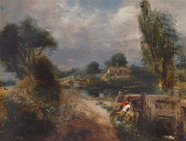 Study For Boys Fishing - view 1