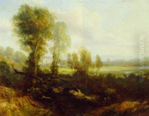 A Country House In A Wooded Landscape by John Constable