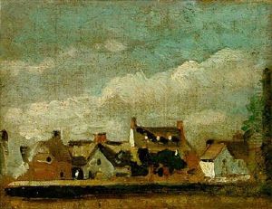 View Of Beaufort Cottage From Golding Constable's House, East Bergholt by John Constable