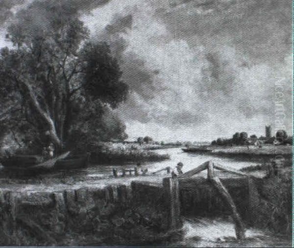 Landscape With Canal Locks - view 1