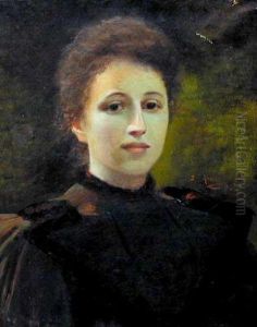 Portret Mlodej Kobiety by Zygmunt Andrychiewicz