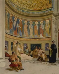 Saint John Chrysostom Exiled By The Empress Eudoxia by Jean Joseph Benjamin Constant